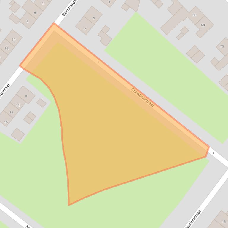 Kaart van postcodegebied 6433HJ.