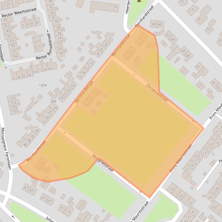 Kaart van postcodegebied 6433HK.