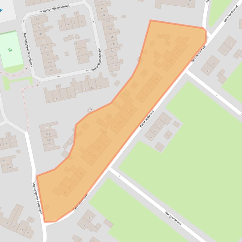 Kaart van postcodegebied 6433HL.