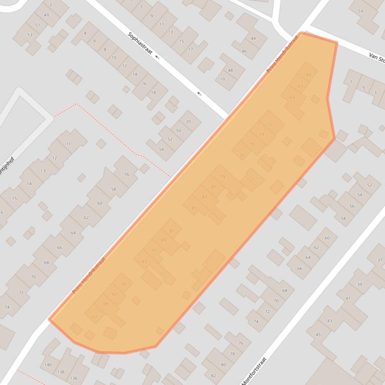 Kaart van postcodegebied 6433JB.