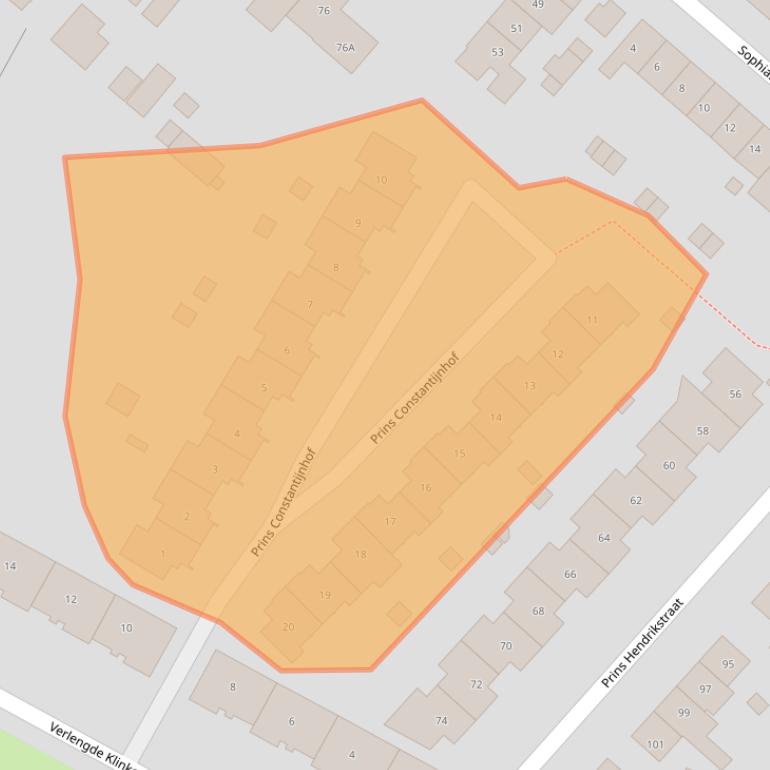 Kaart van postcodegebied 6433JP.