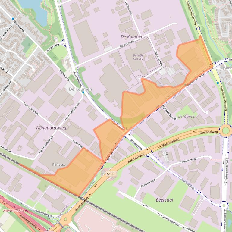 Kaart van postcodegebied 6433KA.