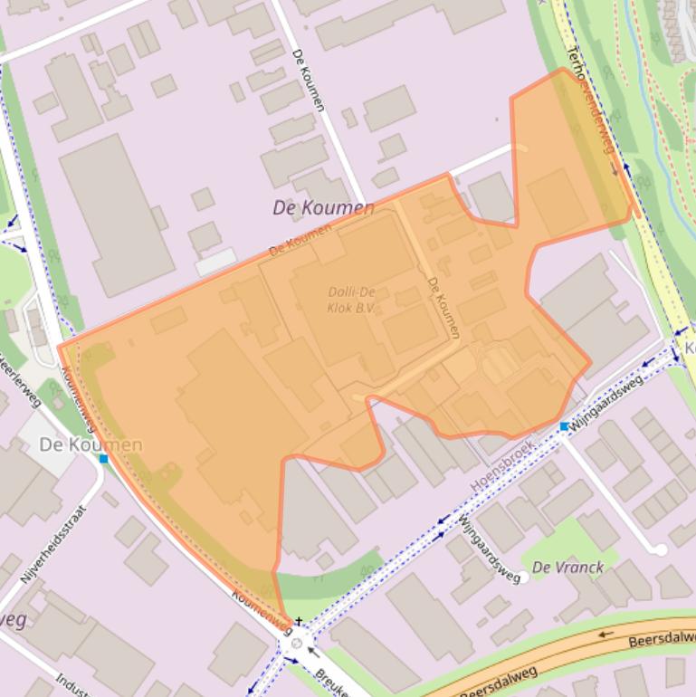 Kaart van postcodegebied 6433KD.