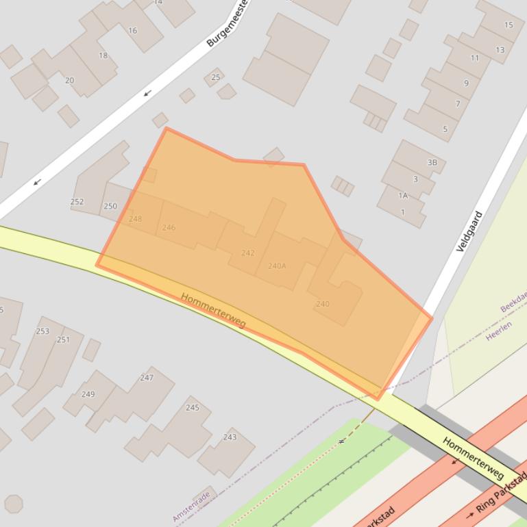 Kaart van postcodegebied 6436AL.