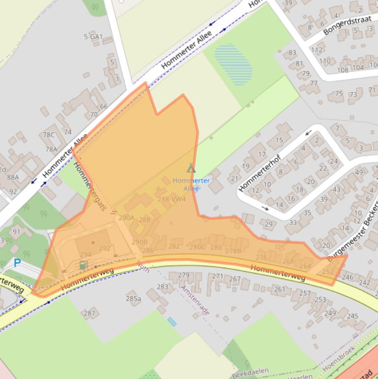 Kaart van postcodegebied 6436AM.