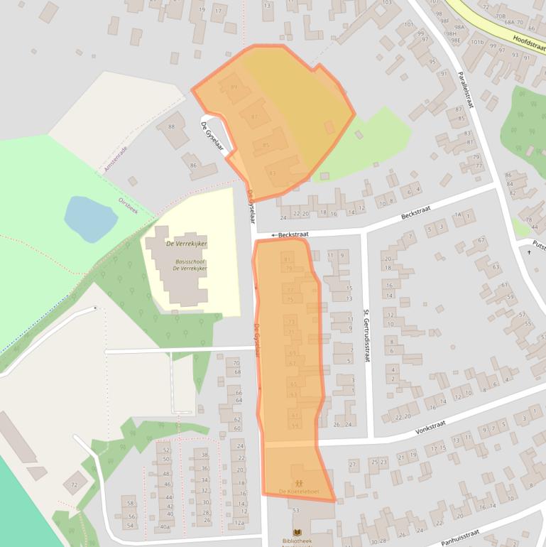 Kaart van postcodegebied 6436AT.