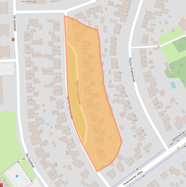 Kaart van postcodegebied 6436BC.