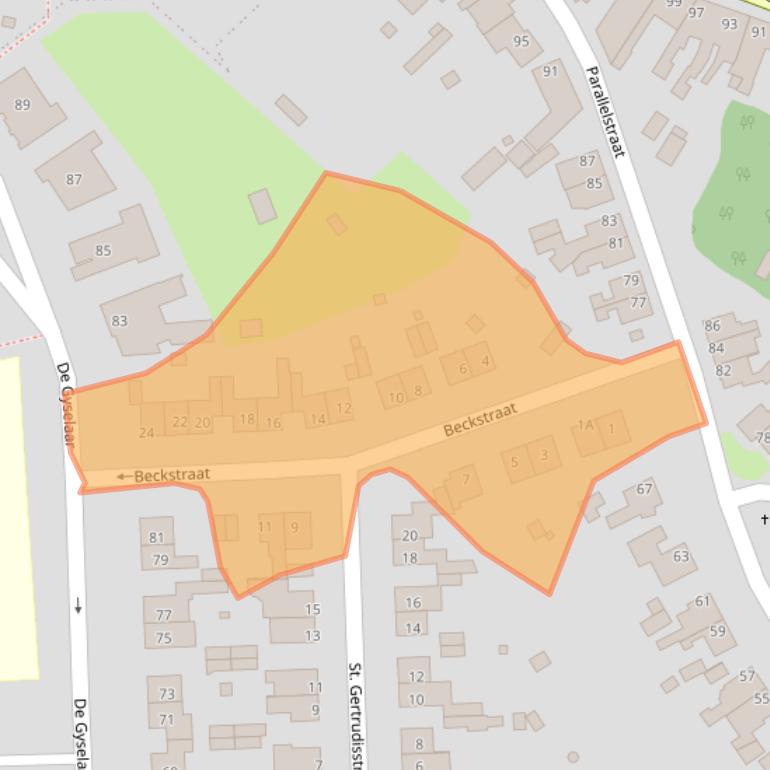 Kaart van postcodegebied 6436BM.