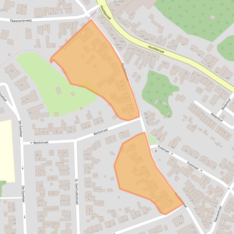 Kaart van postcodegebied 6436BP.