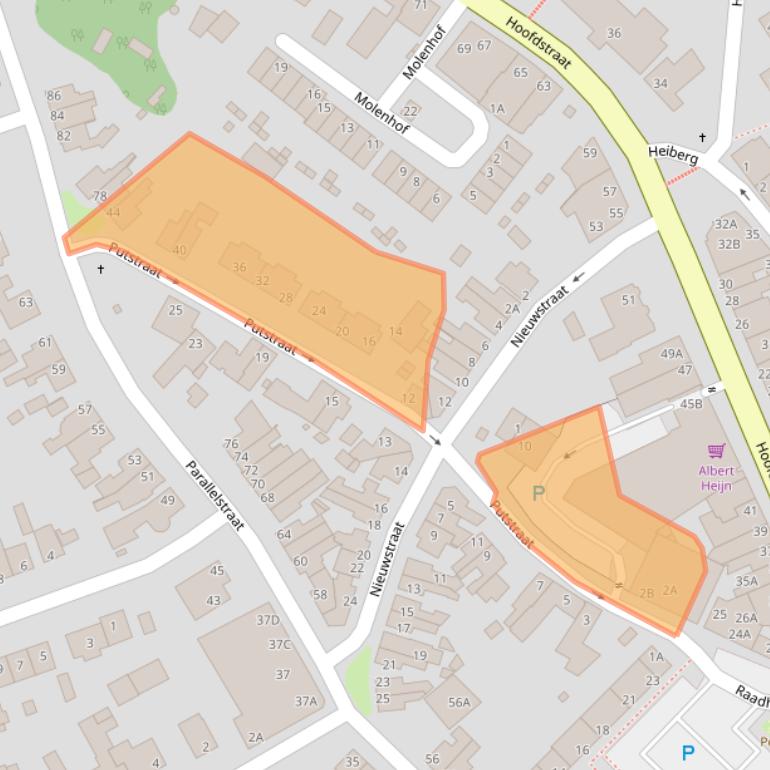 Kaart van postcodegebied 6436BV.