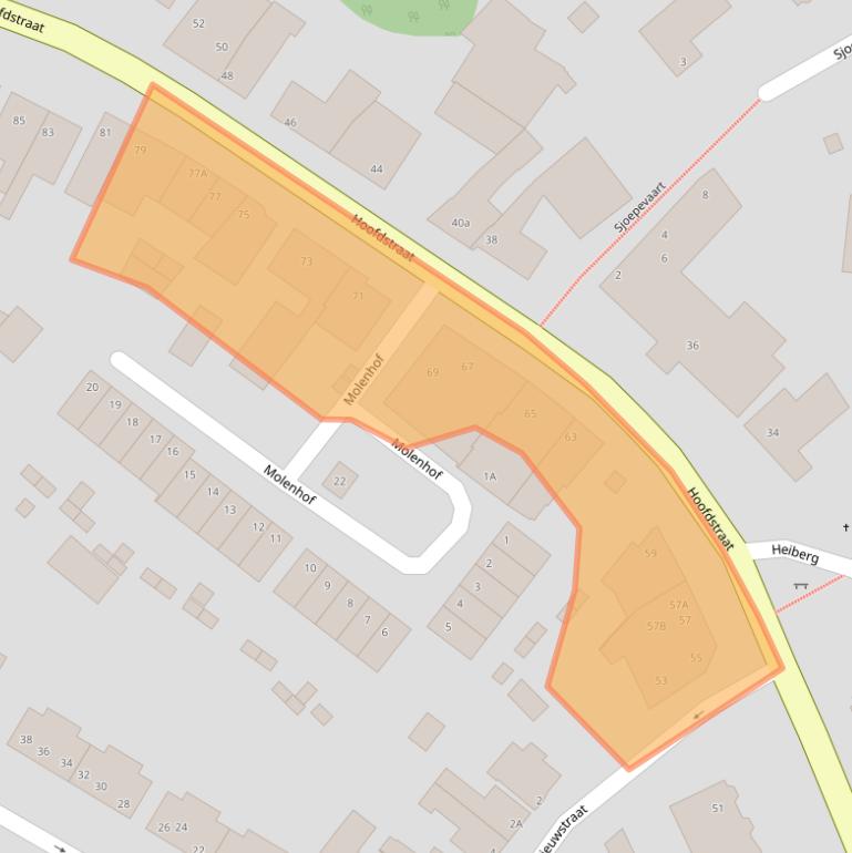 Kaart van postcodegebied 6436CC.