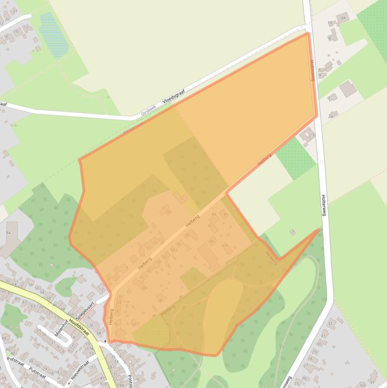 Kaart van postcodegebied 6436CL.