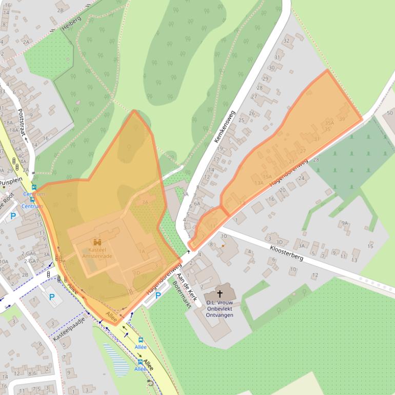 Kaart van postcodegebied 6436CR.