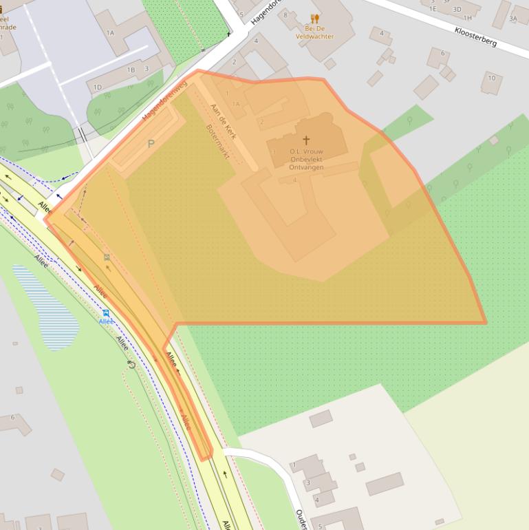 Kaart van postcodegebied 6436CT.