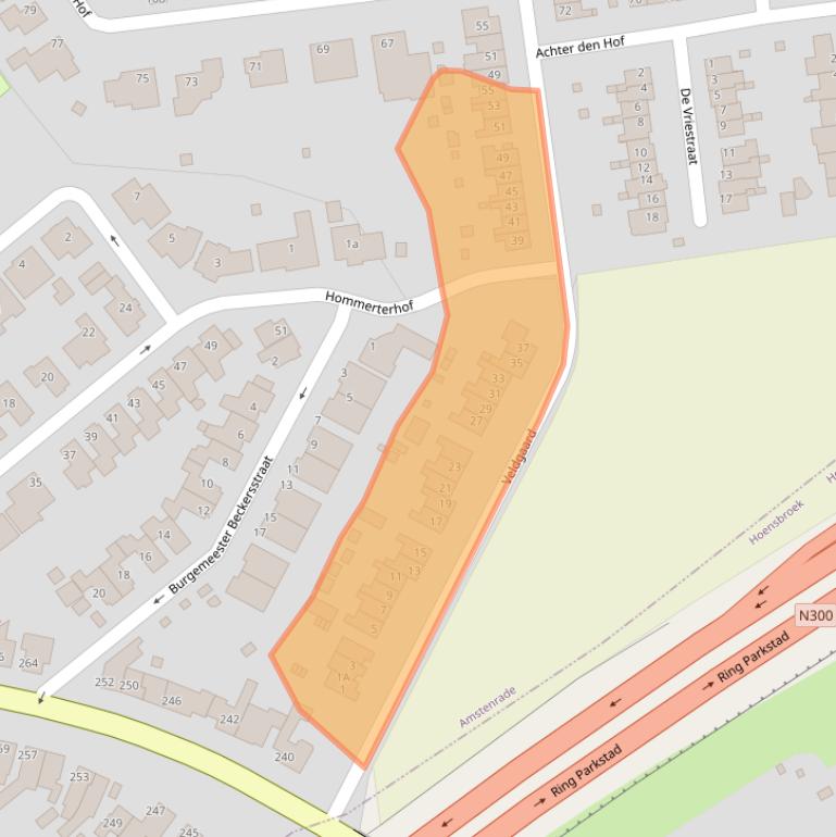 Kaart van postcodegebied 6436EX.