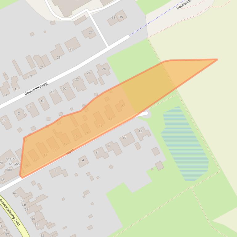 Kaart van postcodegebied 6438AC.