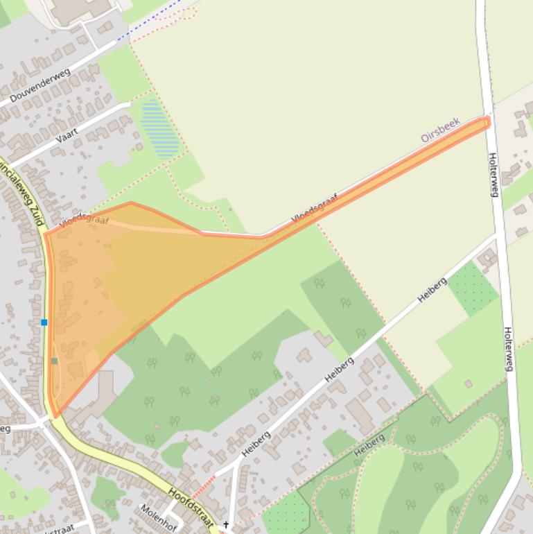 Kaart van postcodegebied 6438BE.