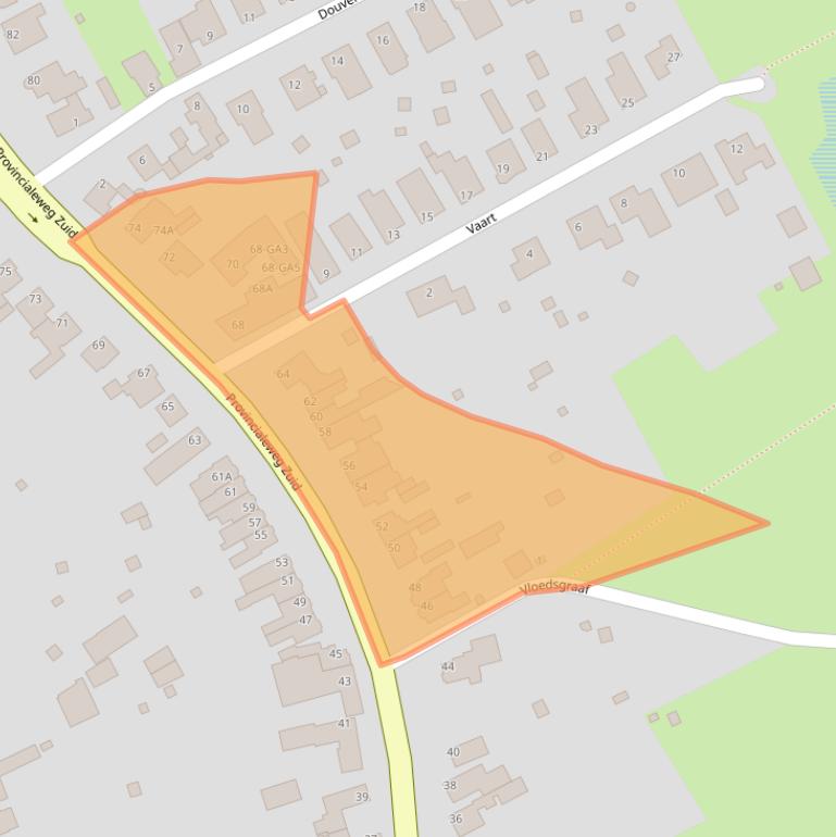 Kaart van postcodegebied 6438BG.