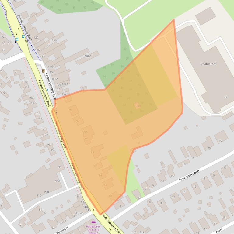 Kaart van postcodegebied 6438BH.