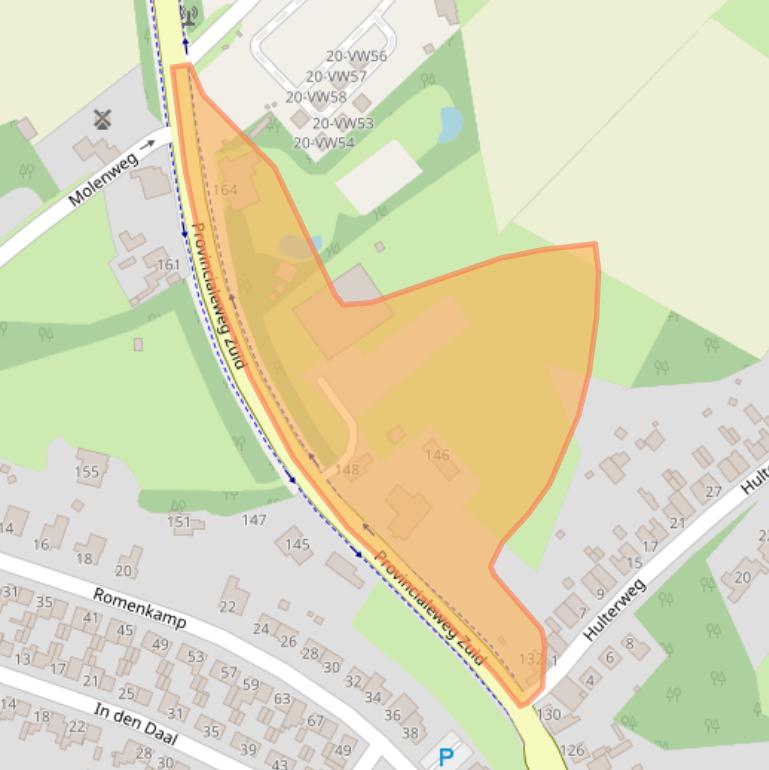 Kaart van postcodegebied 6438BK.