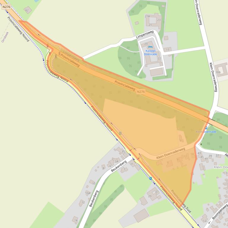 Kaart van postcodegebied 6438BP.