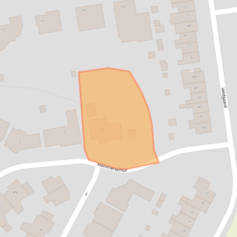 Kaart van postcodegebied 6438ED.