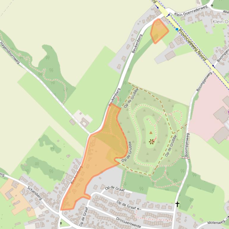 Kaart van postcodegebied 6438GB.