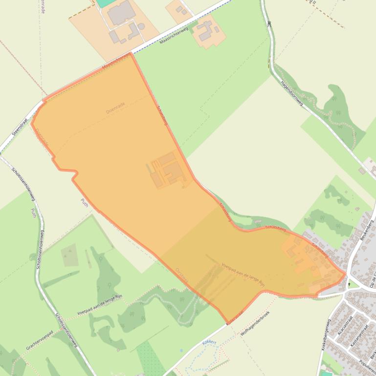 Kaart van postcodegebied 6438GE.