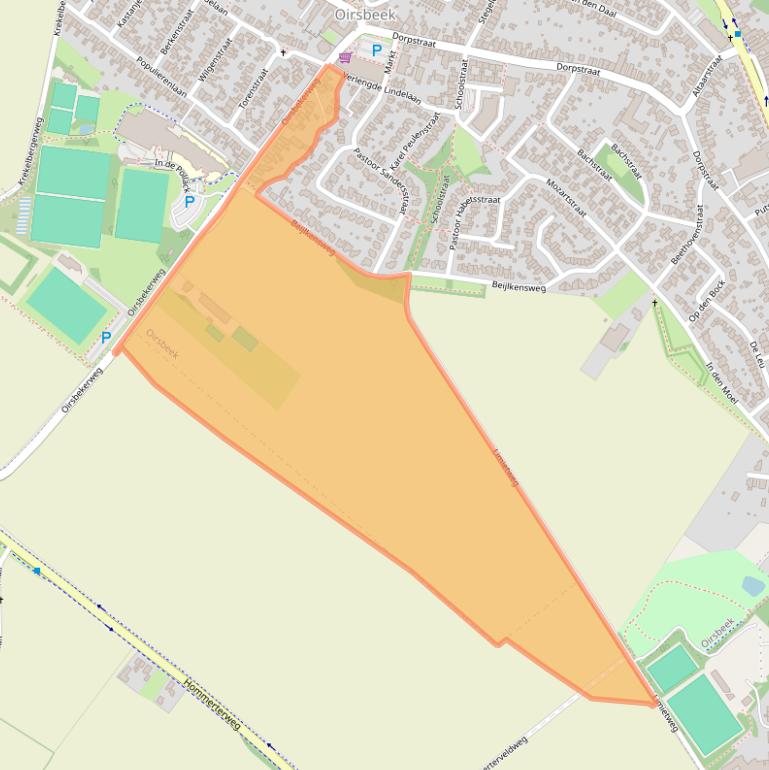 Kaart van postcodegebied 6438HA.