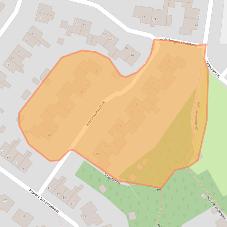 Kaart van postcodegebied 6438HD.