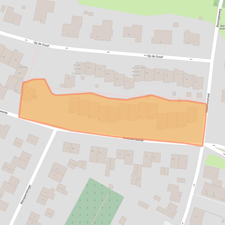 Kaart van postcodegebied 6438HT.