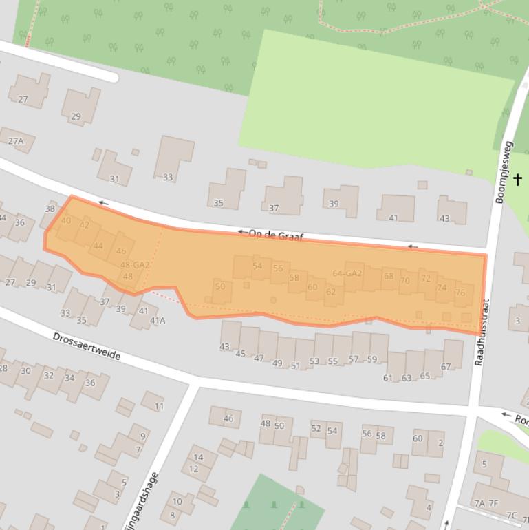 Kaart van postcodegebied 6438JC.