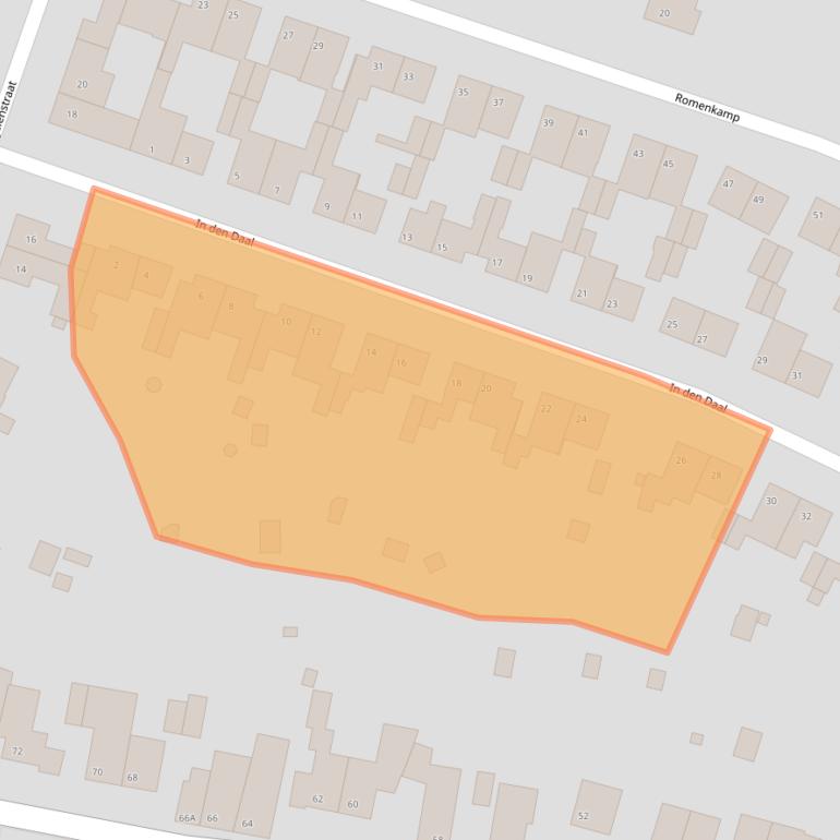 Kaart van postcodegebied 6438JL.