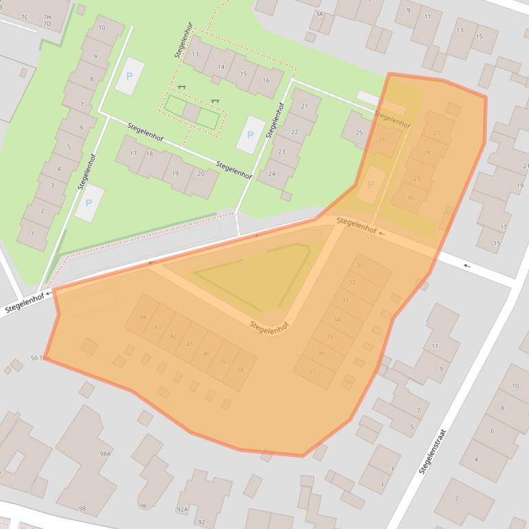Kaart van postcodegebied 6438JR.