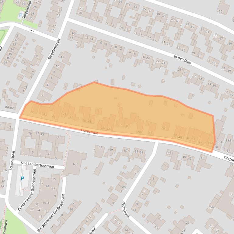 Kaart van postcodegebied 6438JW.