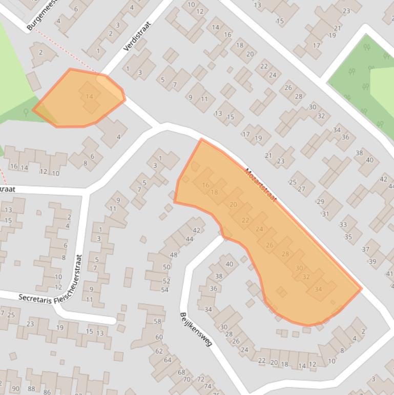 Kaart van postcodegebied 6438KN.
