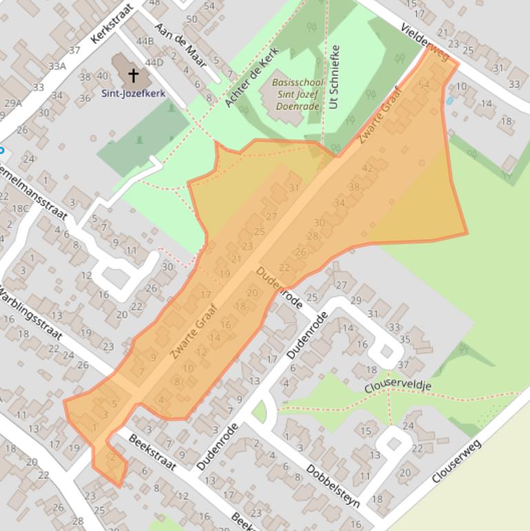 Kaart van postcodegebied 6439BB.