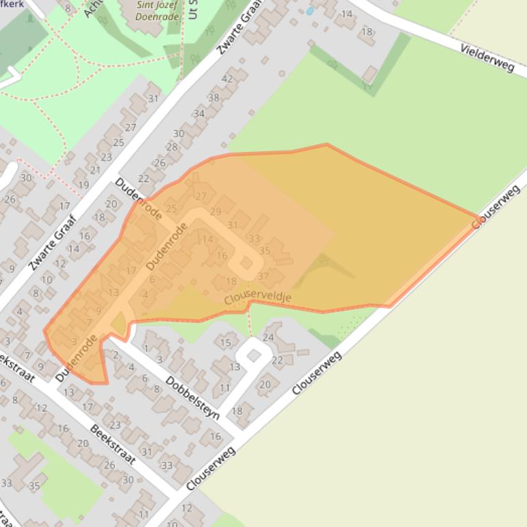 Kaart van postcodegebied 6439BL.