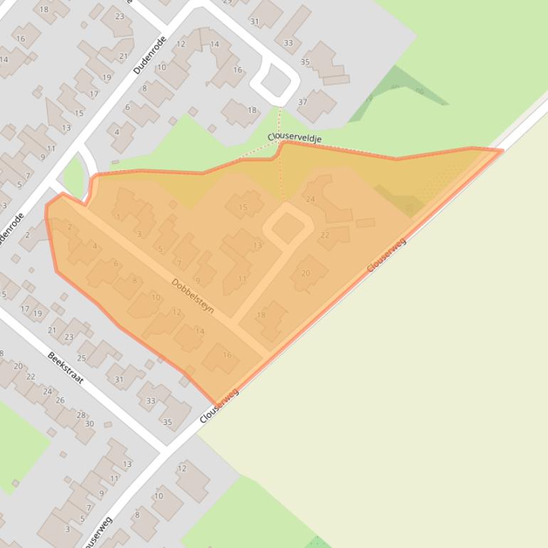 Kaart van postcodegebied 6439BM.