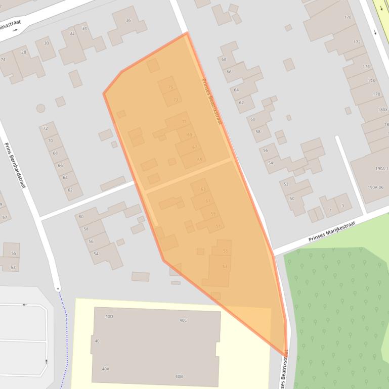 Kaart van postcodegebied 6441AH.