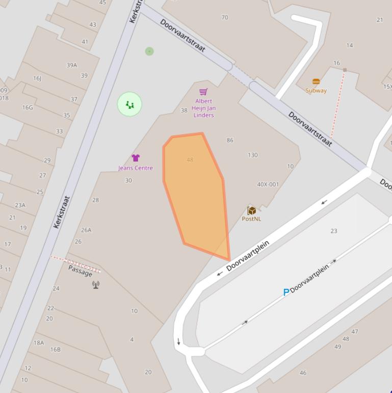 Kaart van postcodegebied 6441BG.