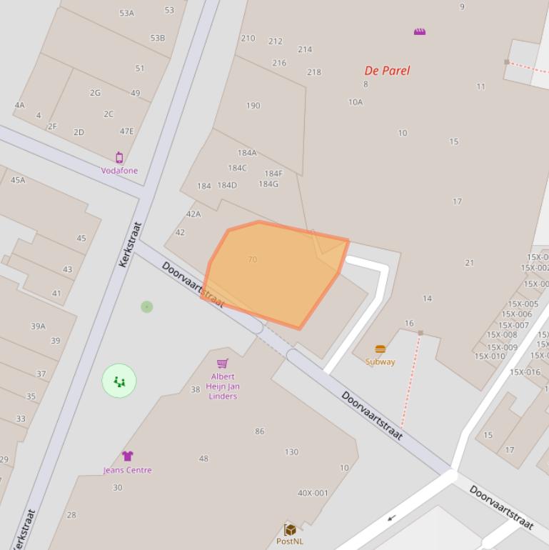 Kaart van postcodegebied 6441BJ.