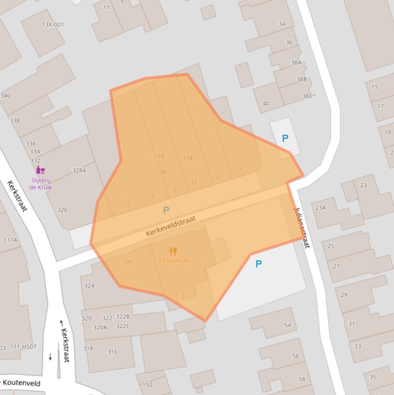 Kaart van postcodegebied 6441BP.