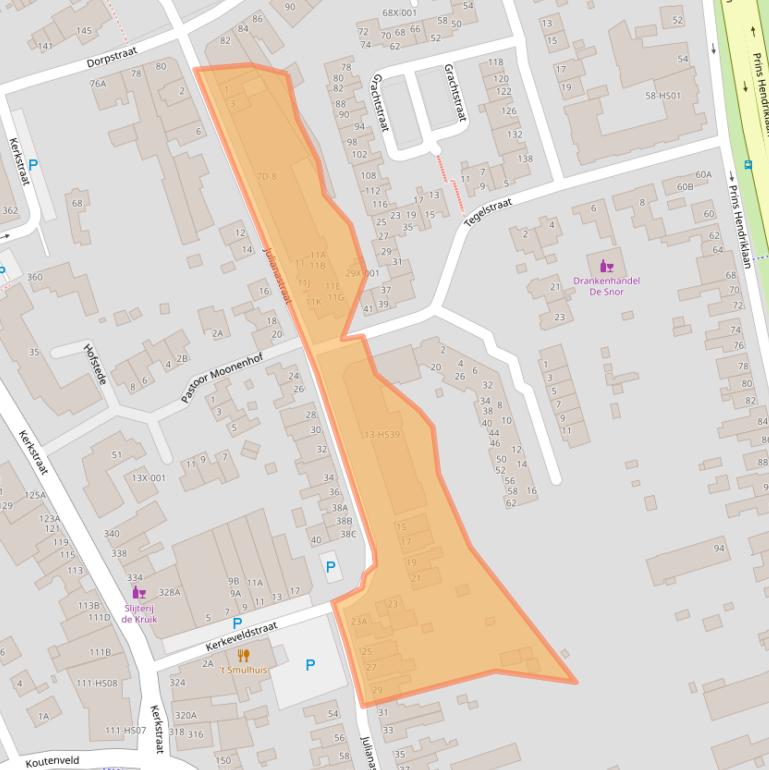 Kaart van postcodegebied 6441BR.