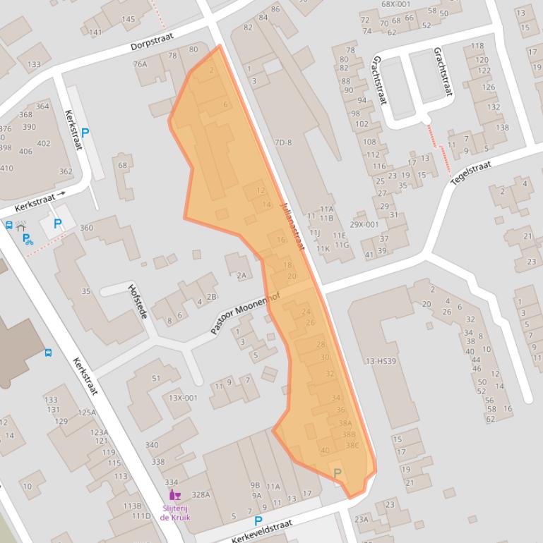 Kaart van postcodegebied 6441BT.