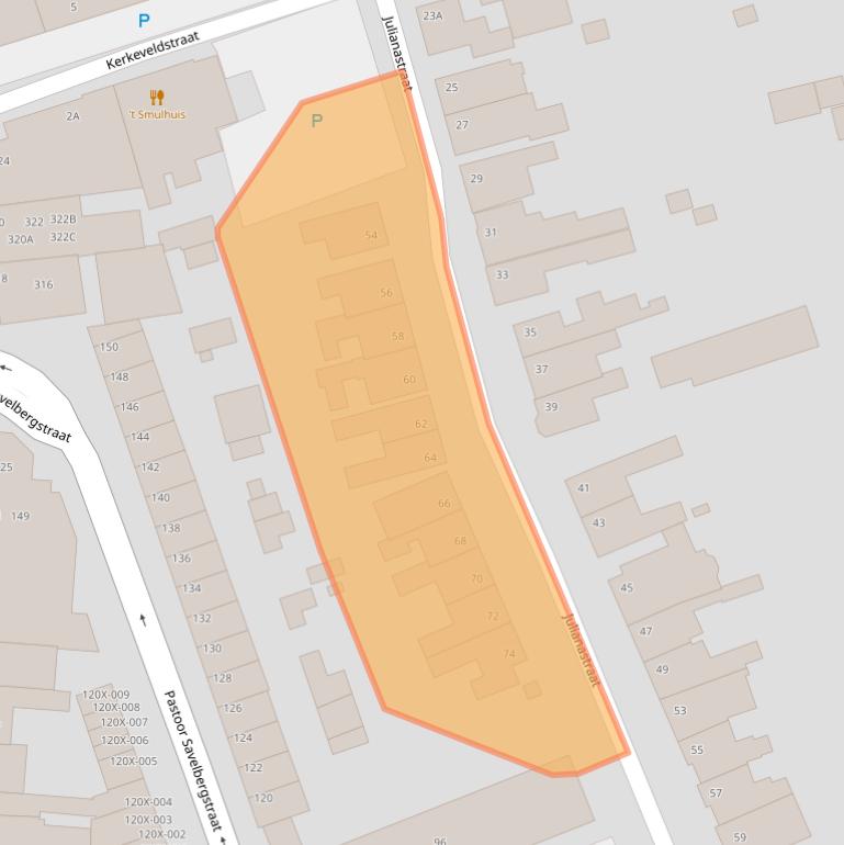 Kaart van postcodegebied 6441BV.