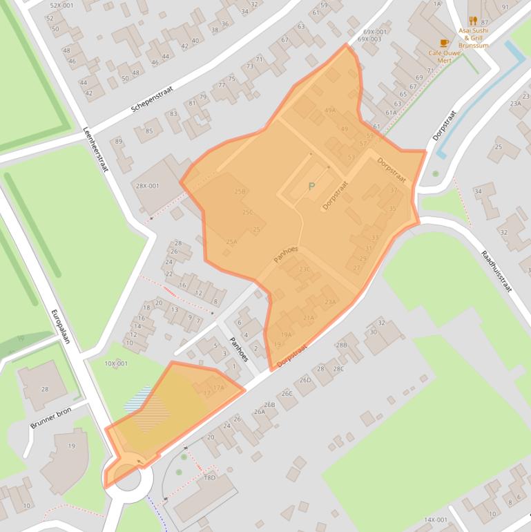 Kaart van postcodegebied 6441CB.