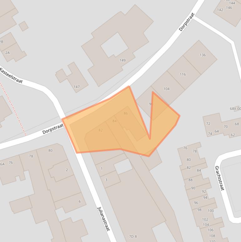 Kaart van postcodegebied 6441CJ.