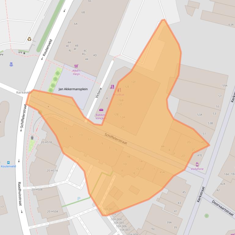 Kaart van postcodegebied 6441CN.