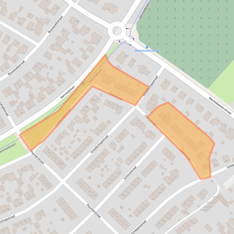 Kaart van postcodegebied 6441CT.